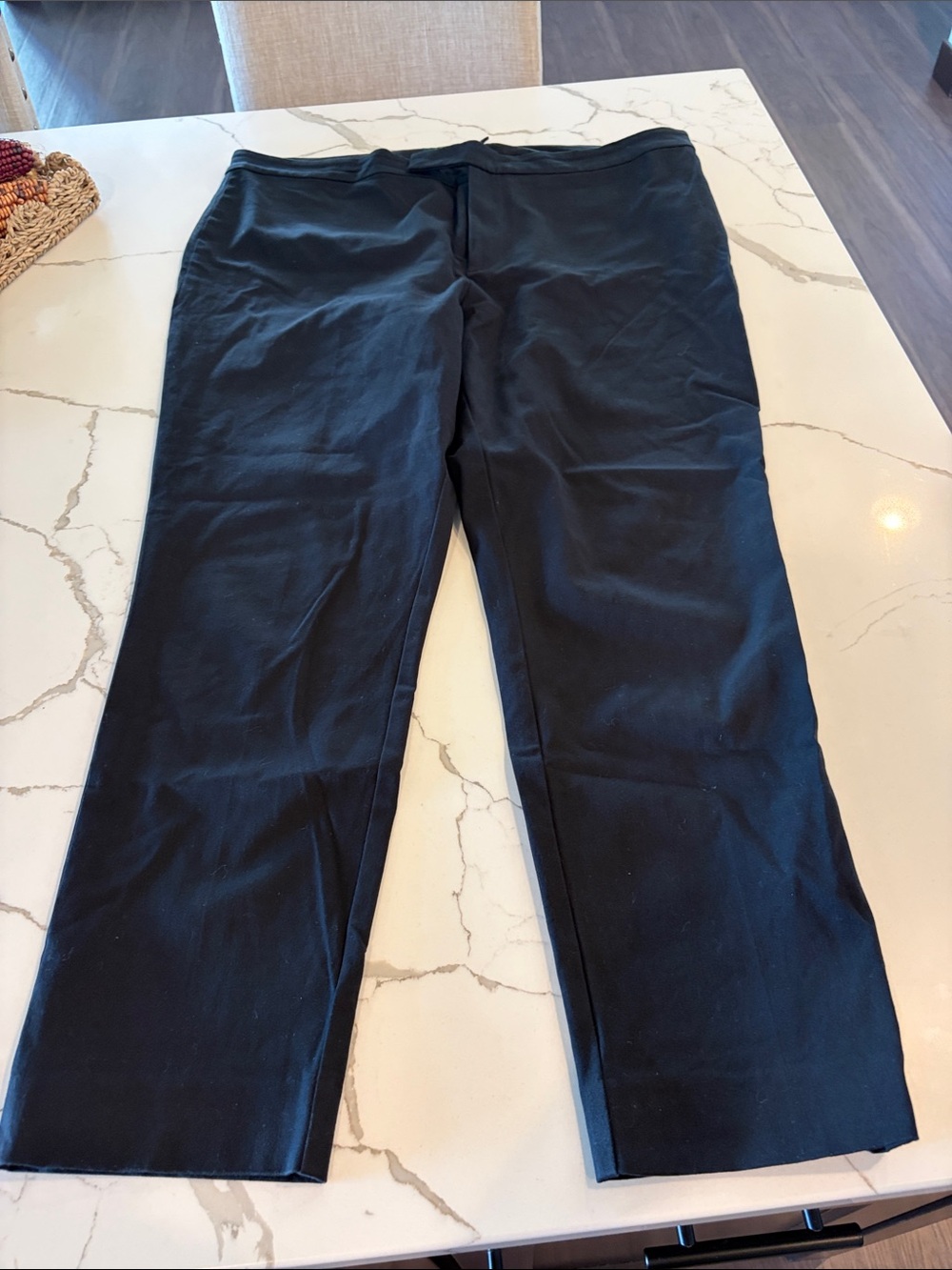 Ralph Lauren Black Straight-Leg Dress Pants